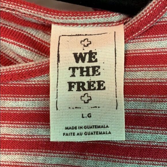 We The Free Striped Dress, Size L NWT - Picture 4 of 10